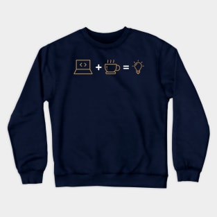 Code Coffee Creativity Crewneck Sweatshirt